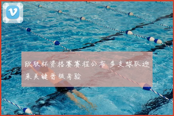 欧联杯资格赛赛程公布 多支球队迎来关键晋级考验